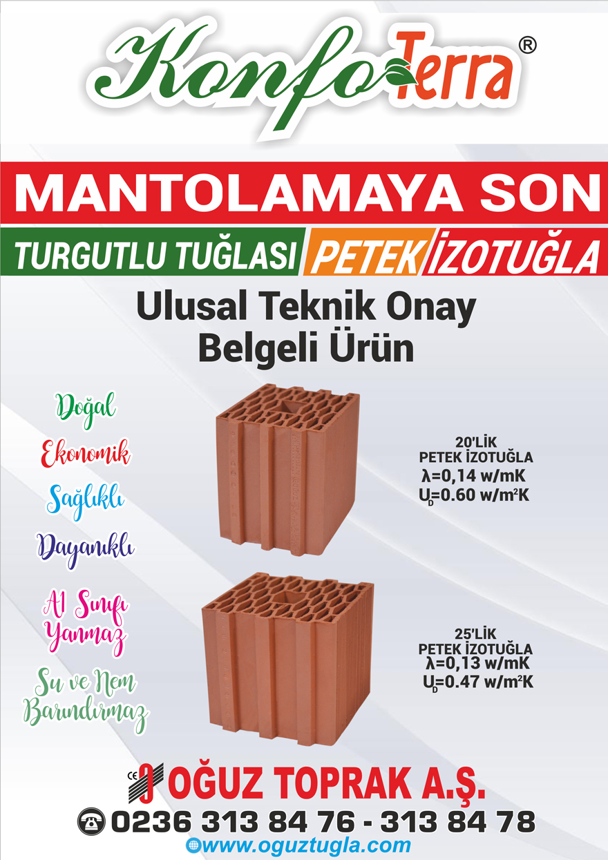 PETEK İZO Tuğla formatında 2 ürününe ULUSAL TEKNİK ONAY belgesi aldı.